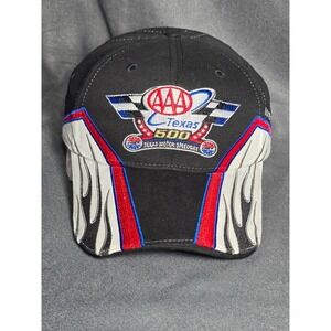 Nascar AAA Texas 500 Motor Speedway Hook and Loop Strap Mesh‎ Hat Cap Red 2014